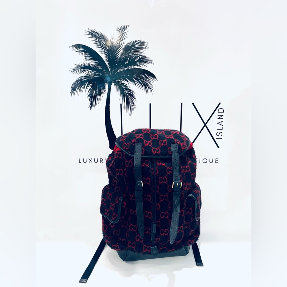 LUX ISLAND | NEW!!! GUCCI Wool GG Backpack